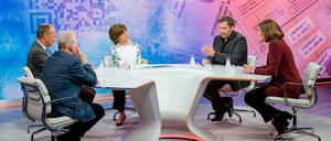 Die Runde bei Maybrit Illner am 16.12.2021.