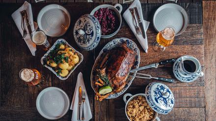 Nicht im Bild: das ebenso fabelhafte vegetarische Menü, das das Team vom Brlo Brwhouse ebenfalls für die Feiertage anbietet.