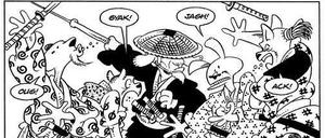 Familienbande: Eine Szene aus dem 19. Band von „Usagi Yojimbo“.