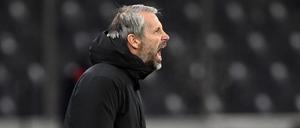 Wenig Grund zur Freude. Dortmunds Trainer Marco Rose haderte in Berlin mit dem Auftritt seiner Mannschaft.