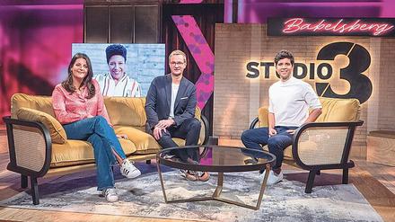 Live aus „Studio 3“: Das neue Talkformat moderieren im Wechsel Janna Falkenstein (v.l.n.r.), Sabrina N’Diaye, Christian Matthée und Jaafar Abdul Karim. 