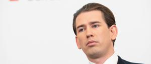 Österreichs Ex-Kanzler Sebastian Kurz bei einer Pressekonferenz im Oktober 