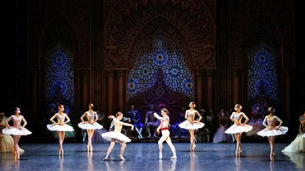 Die Tänzer des Berliner Staatsballetts bei einer Probe des Stücks Don Quixote. 