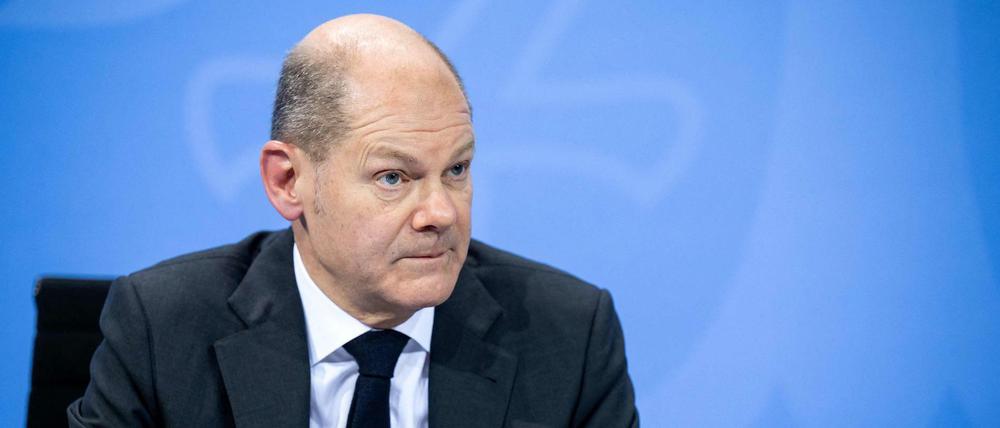 Nachdenklich geworden? Bundeskanzler Olaf Scholz am Dienstag nach der Runde mit den Ministerpräsidenten.