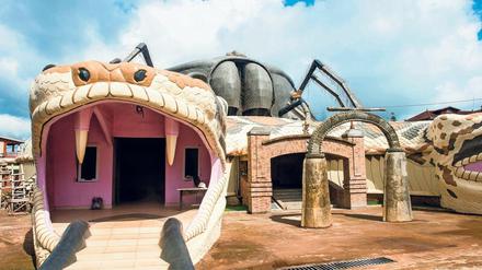 Rituelle Symbole der Bamum waren Inspirationsquelle für den Neubau des Palastmuseums in Foumban.