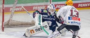 Eisbären-Torwart konnte von den Fischtown Pinguins nur bei einem Penalty von Ziga Jeglic überwunden werden.