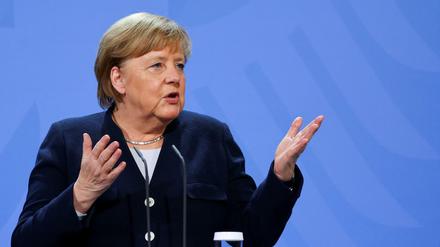 Ihre größte Rede: Angela Merkel.