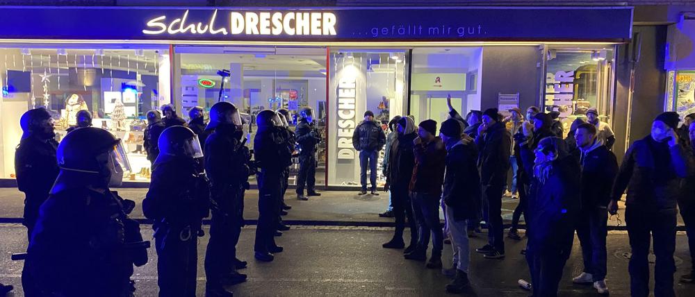 Protest gegen Corona-Maßnahmen am 26.12.2021 in Schweinfurt