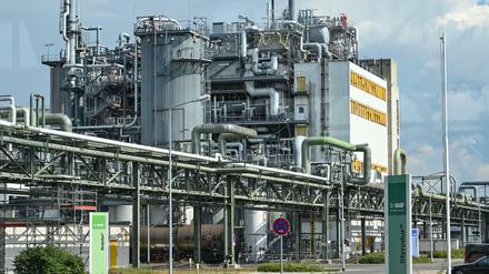 Hier wurde eine US-Fliegerbombe entdeckt: Industrieanlagen auf dem Gelände der BASF Schwarzheide GmbH.