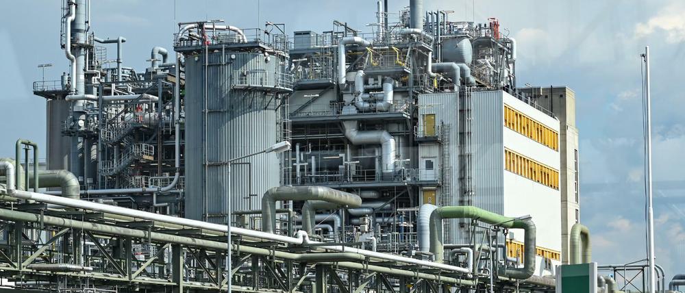 Hier wurde eine US-Fliegerbombe entdeckt: Industrieanlagen auf dem Gelände der BASF Schwarzheide GmbH.