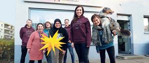 Das Team des Jugendclubs QuäX liegt in der Quäkersiedlung in Reinickendorf.,