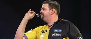 Gabriel Clemens in der Partie gegen Jonny Clayton.