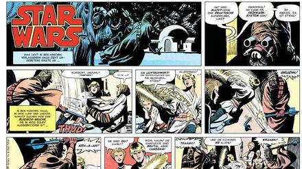 Eine Seite der „Star Wars“-Comicstrips.