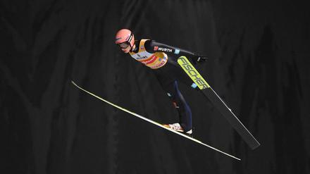 Karl Geiger sprang am Mittwoch 131,5 Meter weit.