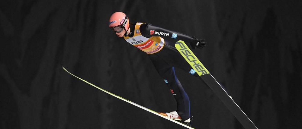 Karl Geiger sprang am Mittwoch 131,5 Meter weit.