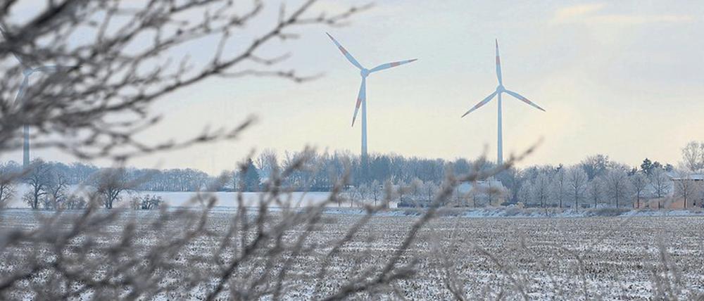 Wind hat Kraft. Wie hier im Havelland, sollen sich künftig bundesweit mehr Räder drehen. Die Umlage zur Förderung der erneuerbaren Energien (EEG-Umlage) sinkt. Der Bund gibt einen Zuschuss aus den Einnahmen der CO2-Bepreisung.
