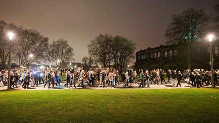 Protestzug in Koblenz gegen Corona-Regeln (am 18.12.2021)
