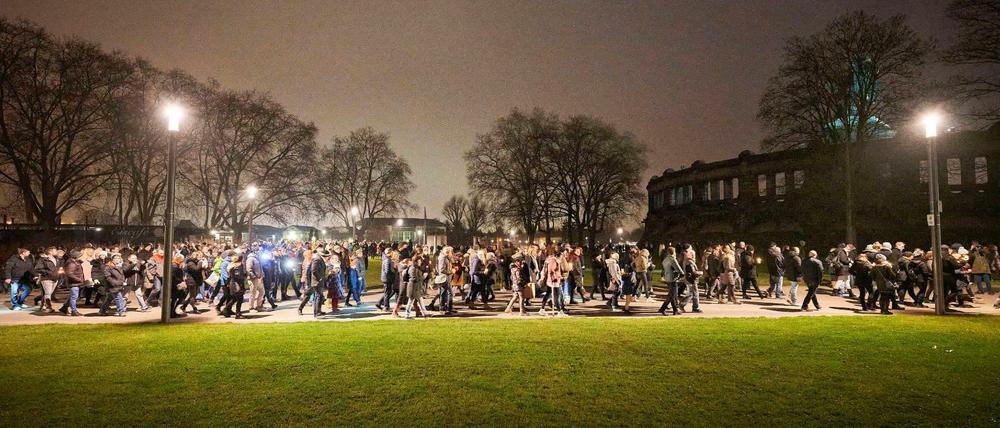 Protestzug in Koblenz gegen Corona-Regeln (am 18.12.2021)