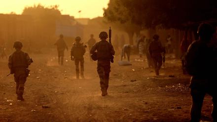 Französische Soldaten in Gao am 4. Dezember 2021