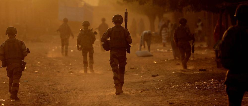 Französische Soldaten in Gao am 4. Dezember 2021