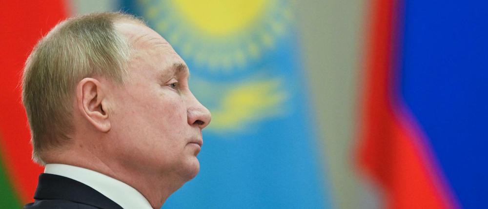 Russland Präsident Wladimir Putin beim Treffen der GUS-Staaten 