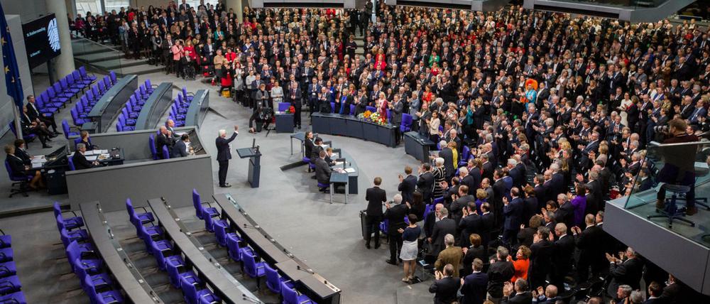 Im Bundestagsplenum wird Frank-Walter Steinmeier nicht erneut gewählt. Voll wird es trotzdem wieder. 