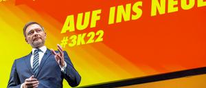 Wegen Corona saßen die Zuhörer von FDP-Chef Christian Lindner zu Hause an ihren Bildschirmen.