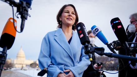Annalena Baerbock während ihrer Reise in die Vereinigten Staaten.