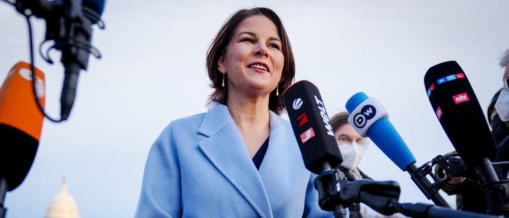 Annalena Baerbock während ihrer Reise in die Vereinigten Staaten.