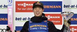 Ryoyu Kobayashi war mit drei Tagessiegen der überragende Springer bei dieser Vierschanzentournee. 