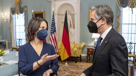 Annalena Baerbock und Antony Blinken.