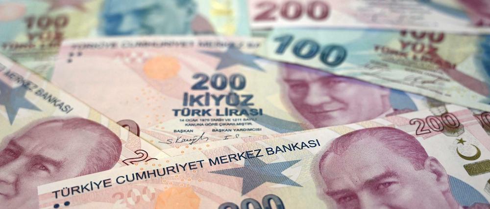 Geldscheine der türkischen Lira