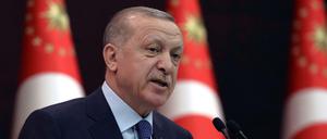 Der türkische Präsident Erdogan reklamiert die Vakzin-Entwicklung als Erfolg für sich. 
