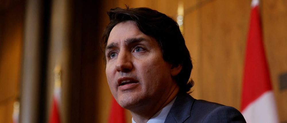Kanadas Premierminister Justin Trudeau ist erzürnt über Influencer-Party im Flugzeug. (Archivbild)