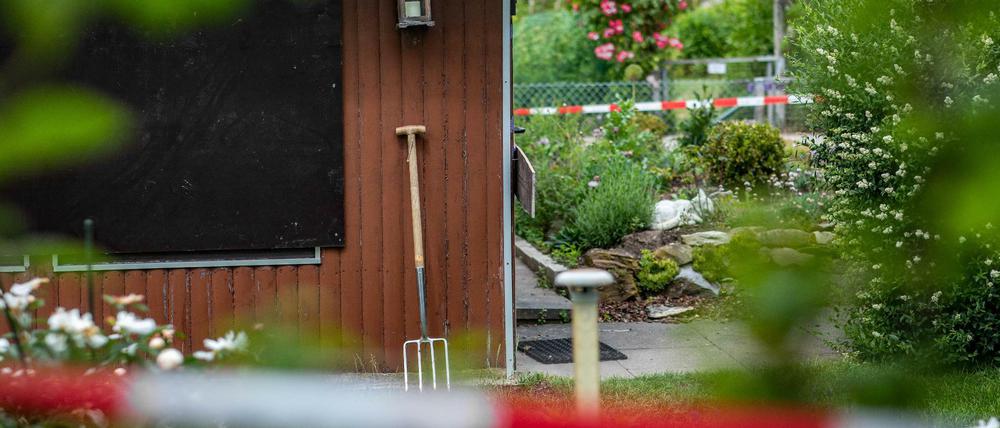 Diese Gartenlaube in Münster war einer der Tatorte im Missbrauchskomplex.