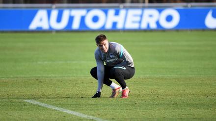In die Knie gezwungen. Die mit Krzysztof Piatek verbundenen Hoffnungen haben sich nicht erfüllt. Weder für Hertha BSC noch für Piatek.