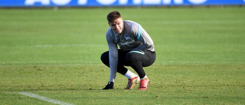 In die Knie gezwungen. Die mit Krzysztof Piatek verbundenen Hoffnungen haben sich nicht erfüllt. Weder für Hertha BSC noch für Piatek.