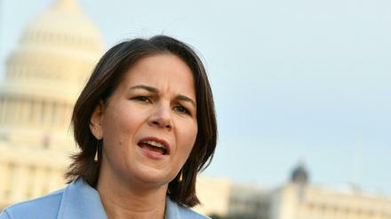 Außenministerin Annalena Baerbock (Grüne) bei ihrem Antrittsbesuch in Washington. 