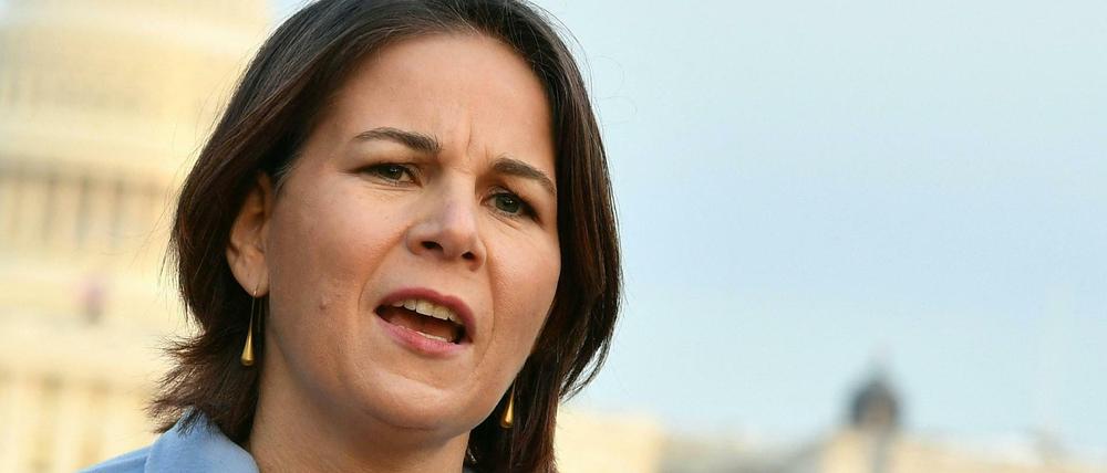 Außenministerin Annalena Baerbock (Grüne) bei ihrem Antrittsbesuch in Washington. 