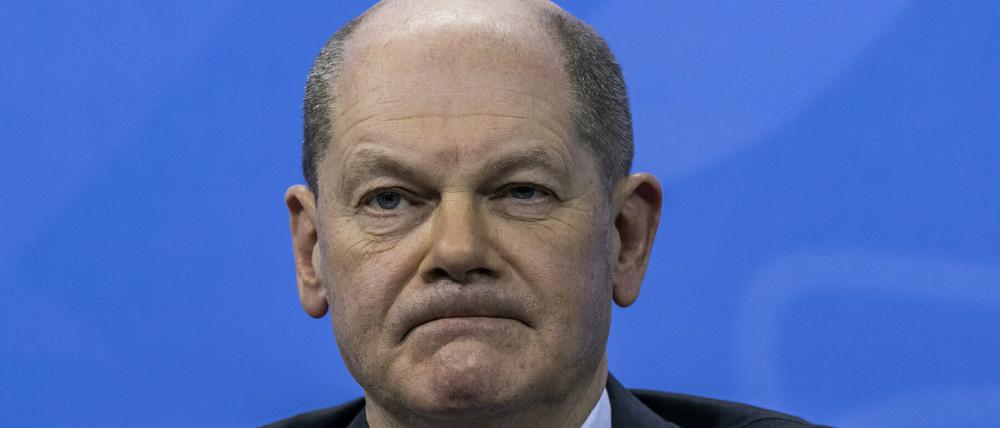 Der Bundeskanzler Olaf Scholz (SPD).