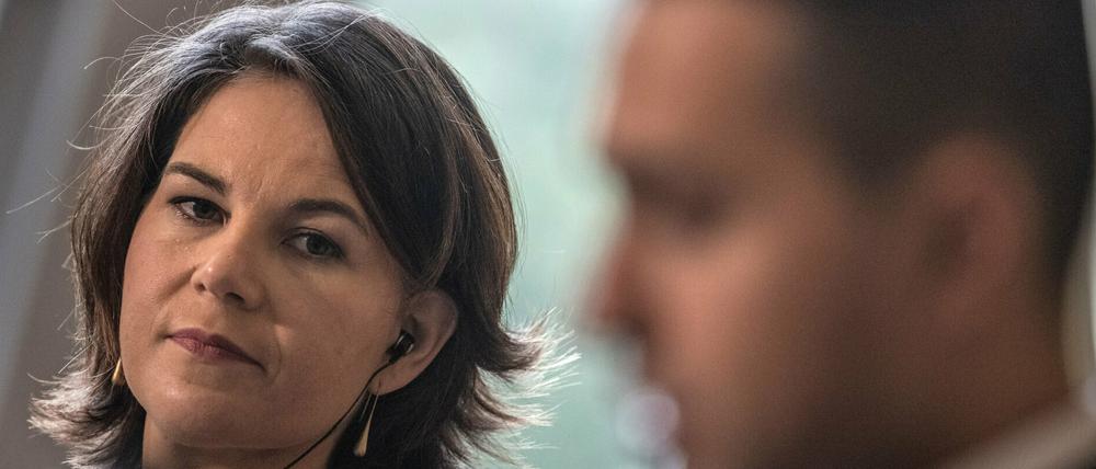 Annalena Baerbock (Bündnis 90/Die Grünen) mit ihrem Amtskollegen Luigi Di Maio.