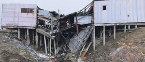 Durch den auftauenden Boden verlieren Gebäude in Sibirien an Stabilität.