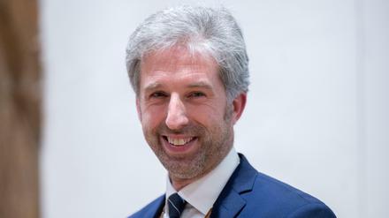 Boris Palmer (Bündnis 90/Die Grünen) im Tübinger Rathaus.