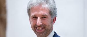 Boris Palmer (Bündnis 90/Die Grünen) im Tübinger Rathaus.