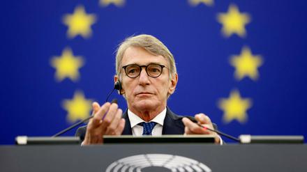 David Sassoli, Präsident des Europäischen Parlaments im November 2021