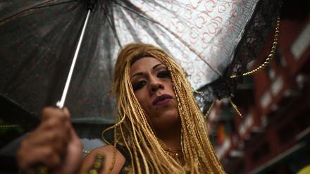 Teilnehmerin beim Guatemala Pride in der Hauptstadt.
