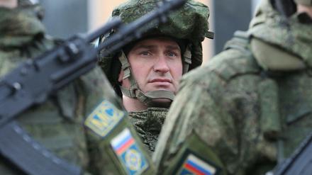 Russisches Militär, hier beim Einsatz gegen die Aufstände in Kasachstan.