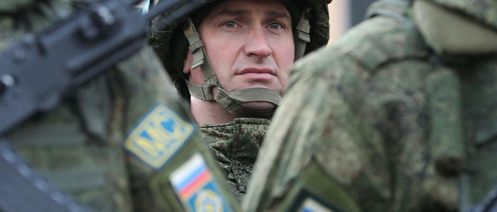Russisches Militär, hier beim Einsatz gegen die Aufstände in Kasachstan.