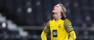 BVB-Torjäger Erling Haaland soll am Ende der aufreibenden Partie in Frankfurt ausfallend geworden sein.