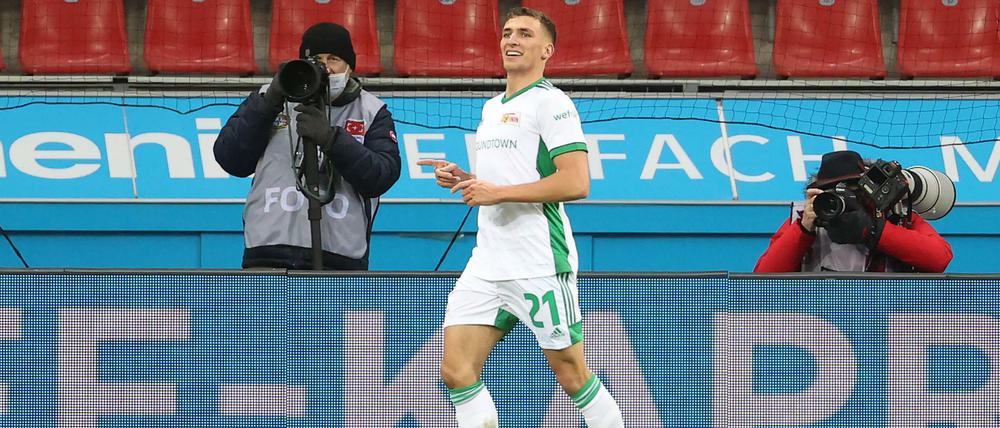 Der erste Streich. Grischa Prömel nach seinem Tor zum 1:1 in Leverkusen.